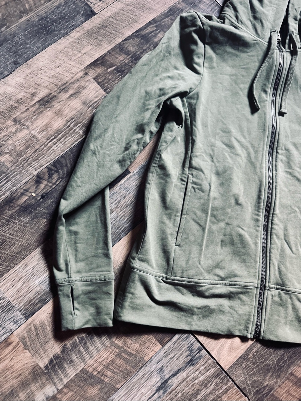Pact Olive Green Full-Zip Women's Hoodie - Picture 2 of 9